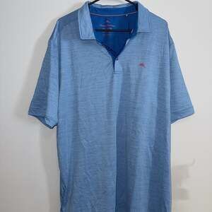 Tommy Bahama IslandZone‎ San Raphael Short Sleeve Polo Shirt Blue XXLT